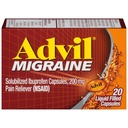Advil Migraine Headache Relief, Ibuprofen Capsules with Ibuprofen 200mg for Migraine Relief, Nausea Relief and Light Sensitivity Relief