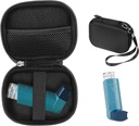 CaseSack Astma Inhaler kasus, Compact dan Sturdy kasus untuk Handy Inhaler untuk Dewasa dan Anak-anak, dengan Rooms untuk Pil dan Lain (Hitam)
