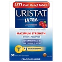 Urisstat Ultra UTI Relief Tablet, Quast Urinary Trakte Relief of Urinary Pain, Burning, Urgency, Maximum Power, Cranberry Flavored Coating, 30 tablet