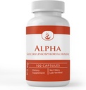 PURE ORIGINAL INGREDIENTS Alpha Glycerylphosphoscholine (Alpha GPC), (100 Capsules) Selalu Murni, Tidak Ada Additives Atau Fillers, Lab Verified
