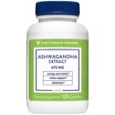 The Vitamin Shoppe Ashwagandha Ekstrak 470MG - Herbal Suplemen Yang Menyediakan Energi & Vitalitas, Membantu dengan Manajemen Stres (120 Kapsul)