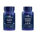 Ekstensi Hidup Super Ubiquinol CoQ10 dengan PQQ, CoQ10, PQQ & Vitamin D dan K dengan Se- Iodin, vitamin D3, vitamin K1 dan K2