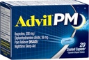 Advil PM (20 Count) Pain Reliever / Nighttime Sleep Aid Coated Caplet, 200mg Ibuprofen, 38mg Diphenhydramine