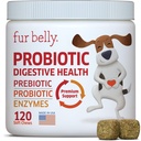 Progres for Dogs - Hot Spot Remedy for Dogs + Prebiotic - Dog Alergy Chews - Impreve Ditrable & Upset Tummy, Relieve Gas & Diare, Dog Prograine and Digevices Enzymes, 120 Dog Probiotic Chews