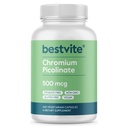 BestVITE Chromium Picolinate 500mcg (240 Kapsul Vegetarian) - No Stearates - No Dikalsium Fosfat - Vegan - Gluten Bebas - Non-GMO