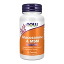 Suplemen NOW Foods, Glucosamin & MSM plus Chondroitin Sulfate, Gabungan Health *, 60 Veg Capsules