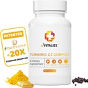 Turmeric Curcumin Supplement 60 Servis - Support Gabungan Kesehatan 124; BioPerine Black Pepper Extract with 500mg Capsules, Curcuminoid 475mg 124; Helling Liver Fungsi, Dibuffic & Better Absorpsi