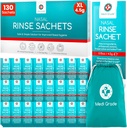 Medi Grade Sinus Rinse Packets - Nasal Rinse Esensials Kit dari 130 x Salt Packet and Convenient Storage Bag - Nikmati Irigation Nasal Effotless di Rumah atau On The Go with Our Neti Pot Salt Packet