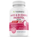 Myo & D-Chiro Inositol Plus Supplement Blend, Hormonal Saldo, Healthy Ovulasi dan Overall Wellness Dukungan untuk Perempuan, Fertilitas dan Pregnancy Kesehatan, 60 Capsules