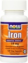 NOW Iron 18 mg, 120 Veg Capsules