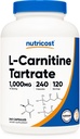 Nutricost L-Carnitine Tartrat 1,000mg, 240 Kapsul - 500mg Per Capsule, 120 Servis