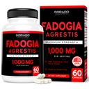 Fadogia Agrestis Extract 1000mg per Serving - [Maximum Power] - [Maximum, Drive, Athletic Performance, Muscle Mass - Third Party Test - Zero Fillers - Gluten Free, Non-GMO, Vegan Capsules