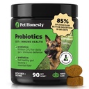 Pet Honesty Progrees for Dogs for Occasional Diare & Bowel Support, Digetical Enzymes with Pregories for Gut Health for Dogs, Immunity Health & Itch Relief (Pump90 ct)
