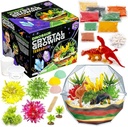 The Original Stationery Dinosaur Crystal Growing Kit - Multicolor, 17- Piece, Ages 7 & Up - DIY Science Terrarium Kit with Moss & Dino Figure - Grow Your Own Crystages - Boys Birth Gifts