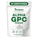 Purisure Alpha GPC Powder, 25 g, Support Alpha GPC murni untuk Otak dan Fokus, CDP Choline Suplemen untuk Performance & Concentration, Tak Ada Penjual, Non- GMO, Offers 42 Servings