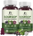 Natural Soursop Graviola Gummies, Soursop Extract dengan Elderberry Rich dalam Multivitamin untuk Antioksidan Natural, Dukungan & Regeneration, Immune Boost dan Skin, Vegan-60 Day Suppply