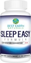 Best Earth Companals Sleep Easy Suplemen dengan L-Theanine, GABA, 5-HTP dan Lebih dari 30 Count
