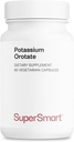 SuperSmart Potasium Ospin Suplemen 450mg per hari (Enhanced Absorpsi) - Potasium dengan Orotic Acid 124; Non-GMO & Gluten Free - 60 Vegetarian Capsules