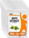 BulkSuplements.com Hops Extract Powder - Herbal Suplement, Sourced from Hops Flowers - Gluten Free, 500mg per Serving, 1kg (2.2. lbs) (Paket 5)