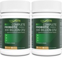 Unsur-unsur untuk Perempuan dan Pria, 300 Milyar CFU 11 Strains, Tambahan Probiotik Acidolherlus dengan Enzymes Organik & Digetical Shelf Stable for Ditrable & Ammune Dukungan 120 Count