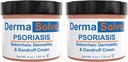 Extra Power Psoriasis Cream (2 Pack) - Dermatitis Seborheer & Dandruff Lotion - Advanced Moisturizing Relief Formulate untuk Memperlakukan Flakey Itchy Inflamed Skin and Prevent Future Flares - 4.0 oz ea.