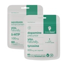 Tambahan Serotonin dan Dopamin 124; Mood Dukungan Suplemen - 2- Bulan Supply 124; Serotonin Suplemen 5- HTP + Dopamin Booster Tyrosine 124; Natural Mood Boosters