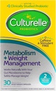 Cultuelle Probiotic Capsules for Heally Metabolism & Weight Management (Ages 18 +) - 30 Count - Membantu Manage W8ve & Protabolisme of Fats, Carbs & Protein - Kafein - Bebas