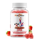 HMB dan Leucine Amino Acid Gummies: Suplemen HMB untuk Perempuan Pria dengan Glutamine untuk Pemulihan Kerja Cepat Otot, Gula Bebas Vegan Yang Tidak-GMO Strawberry Flavored 30 Hari