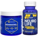 Stack NeuroLife & Resveratrol Bundle - Mendukung Umur-panjang & Penuaan Otak * - 120 Katup Total