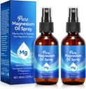 Semprotan minyak magnesium murni, 100% Murni & Natural Organic Magnesium Oil Spray, Mudah digunakan (4 Fl.Oz Set)