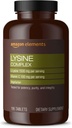 Elemen Lysine Complex dengan Vitamin C untuk Dukungan Kesehatan Ammune, Vegetarian, 65 Pelayan, 195 Cacah (Paket mungkin bervariasi)