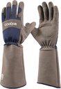 COOLJOB Thorn Rose Pruning Garden Gloves for Men, Long Sleeve Padd Yard Work for Bush, Blackberry, Cactus, Heavy Duty / Puncture Resistant / Machine Washable, Xlarge, Navy