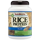 NutriBiotic - Plain Rice Protein, 1 Lb 5 oz (600g) - Karb rendah, Keto- Friendly, Vegan, Powprotein Raw - Grown & Processed Without Chemical, GMO atau Gluten - Mudah Digest & Nutrient- Kaya