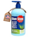 Blue Stop Max Massage Gel for Body Aches, 16 oz Pump Bottle; 3 in 1 Product Relieves Body Aches, Supports Joints and Nascushes The Skin