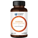 Vitamin World Digest- 13 Multi- Enzyme, 1010mg Digetical Enzymes Blend with Amylase, Bromelain, Papain & pase for Ditraffic and Absorpsi, Digeply Enzymes for Bloating & Gas, 120 Caplets