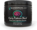 Clarity Prebiotic Blend - Optimasi Gut dan Mood melalui sumbu Gut-Brain - satu Bulan Suply - mudah digunakan, satu Scoop mixes dengan Liquid atau Food - Vegan, Soy- Free, Gluten- Free, Non-GMO