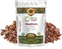 Jalan Organik Hawthorn Berries Cut & Sifted (Crataegus monogyna) - Europe Wild- Harvest 124; Organic & Kosher Certified 12.4; Vegan 124; Non GMO & Gluten & Glu4; USDA Certified 144; Origin - Albana (1 / 4LBS / 4OZ)