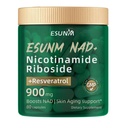 Nicotinamide Riboside 900mg, NMNH Supplemen Reveratrol Suplemen Nutres, Suplemen Anti- Aging, Energi, Fokus - 80 Kapsul