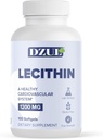 DZUL Pharma 's Soy Lecyite 1200 mg / 100 Softgels / High Potency, Gluten Free and Bub- Verified
