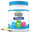 Orgain Vegan Powder + Oat Milk, Vanilla Bean - 20g Plant Based Protein, Gluten Free, No Dairy, Soy atau Laktosa Ingrediens, Low Sugar, Non-GMO, Kosher, For Shakes & Smoothies