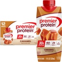 Premier Protein Shake, Caramel, 30g Protein, 11 fl oz, Paket 12 (Packaging May Vary)