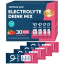 Sodium Venture Pal High Sugar Free Electrolytes Powder Packet - Paket Hidration dengan Vitamin, Sodium & Potasium 124; Zero Calories 126, Keto & Paleo Friendly Electrolite Drink - 30 Sticks