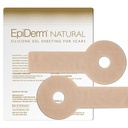 EpiDerm Areopexy Silicone Scar Sheets - Reconable, Washable & Cushable Breast Reduction & Post Op Breast Escencials - Lollipop Shape Profesional Grading Scar Patches - Natural, 1 Pair