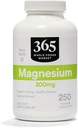 365 oleh Whole Foods Market, Magnesium 200mg, Vegan, 250 Tablet