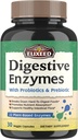 Enzymes Digetical Plus Progories & Prevention, 22 Digetical Enzymes with Amylase, Protease, Lactase & More, Maximum Power, for Healthy Ditrable, Vegan, Non-GMO, 30 Caps