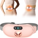 Haunting Pad for Period Cramps, Fast Haating with 6 Heat Levels and 6 Massage Modes, Portable Menstrual Heating Pad, Belly Perise Massager for Women and Girls, Pink