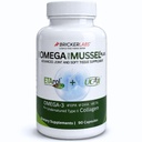 Bricker Labs Omega Cyclo - Mussel Plus UC-II, Premium NZ Green Lipped Mussel Plus UC-II Undenatured Type II Collagen, The Ultimate Joint Supplemen untuk Gabungan Kesehatan dan Comfort, 90 Capsules