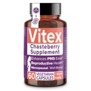 Intimate Rose Vitex Chasteberry Suplement for Women, 1000 mg - Chaste Tree Berry for Hormone Saldo, Fertility & PMS Dukungan, Siklus Regulate - 60 Kapsul