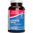 Cold Pressed Organic Flaxseed Oil 1000mg Softgels - Non GMO Organic Flax Seed Oil Rich dalam Auight Occurring Omega 3 6 9 for Full Body Benefits - Fish Free Omega 3 Suplemen (180 Softgels)