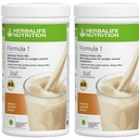 Herbalife Formula 1 Nutrasi Shake Mix - Kemas 2, 500g Masing-masing - Herbalife Shake - Herbalife Protein Poader - Herbalife Woss Kehilangan Pengganti Makanan (Banana - Banana)